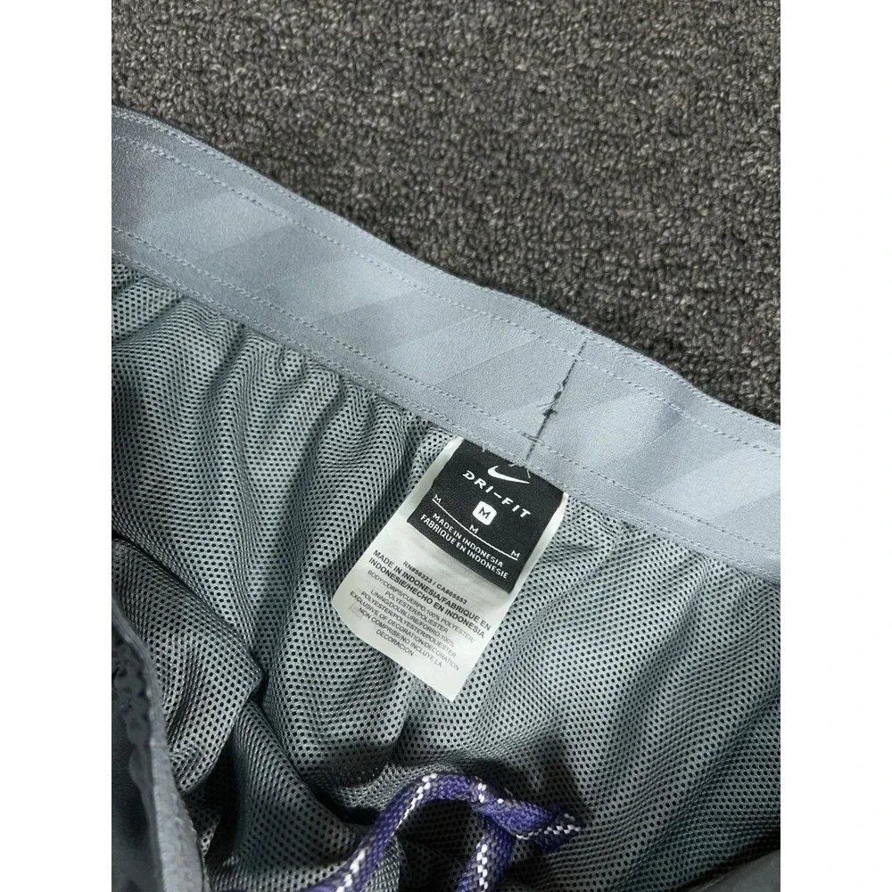 Nike Clemson Tigers Sweatpants Men's Medium Gray Lined Drawstrings Embroidered